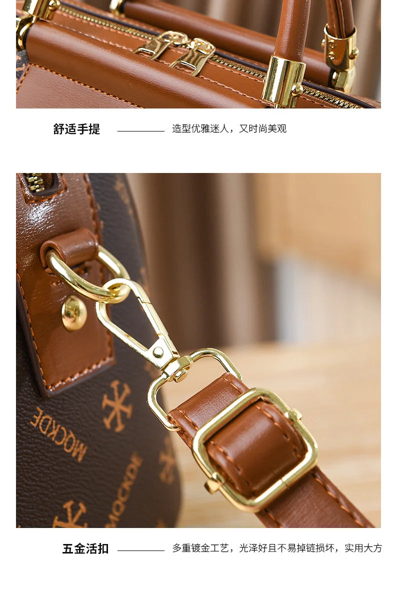 Soft Leather Women Crossbody Bag Large Capacity Versatile - Smarsty