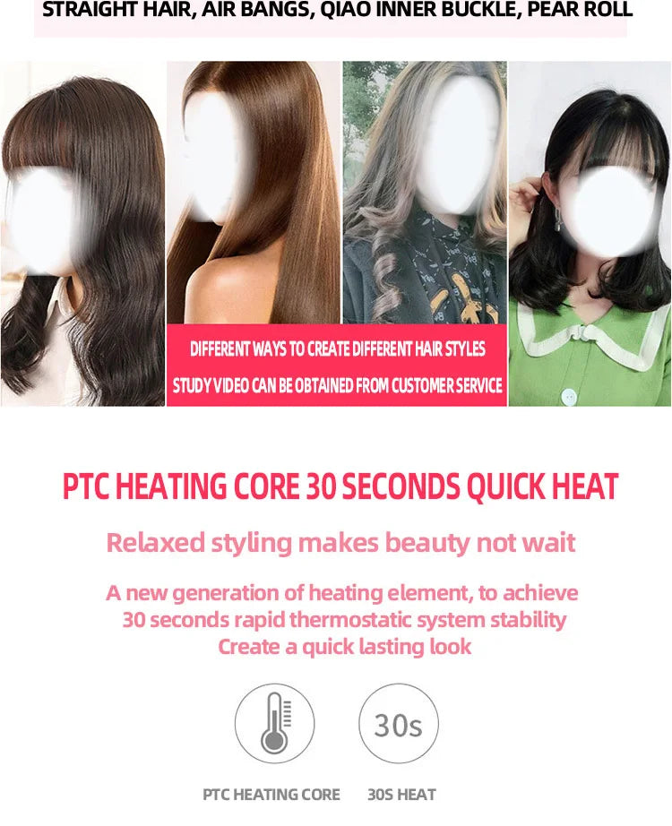 Portable Mini Hair Straightener for Quick Styling - Smarsty