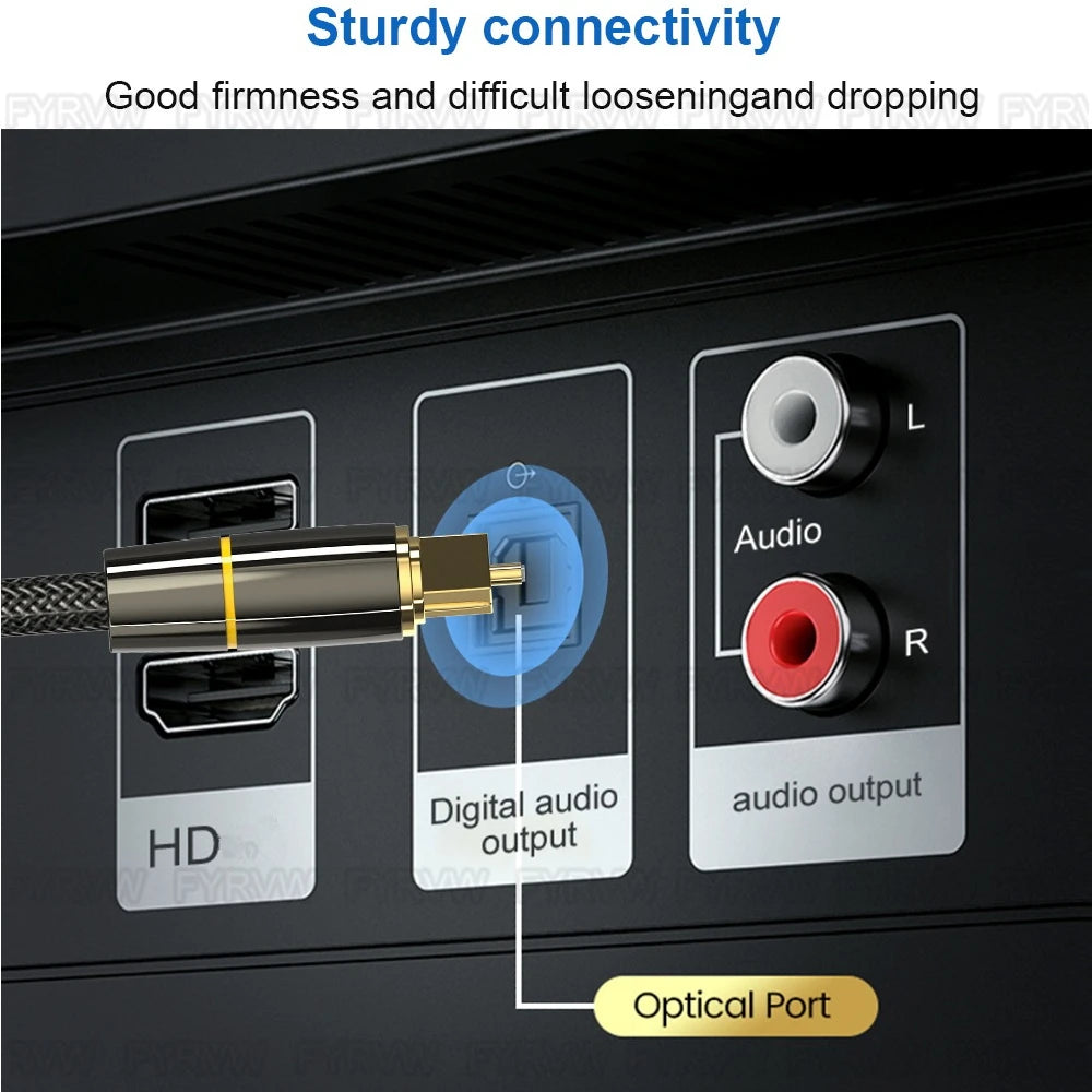 Digital Optical Audio Cable for Clear Sound Quality - Smarsty