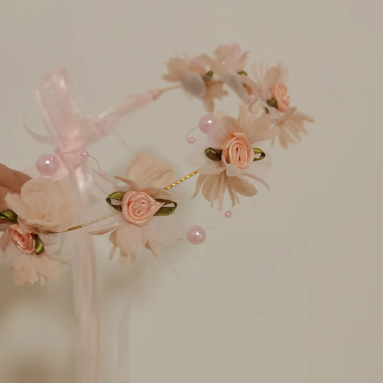 Girls Flower Ribbon Headband For Party Lightweight Soft - Smarsty
