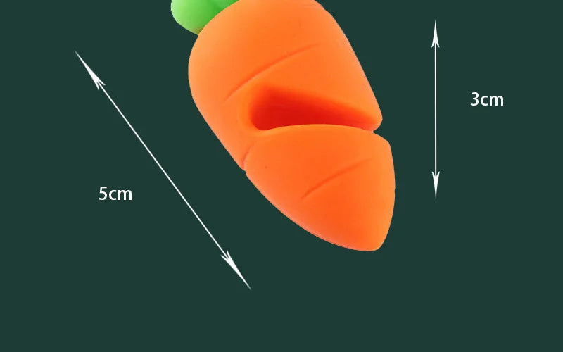 Silicone Carrot Chicken Leg Shaped Pot Lid Lifting Anti Overflow Device, Anti Overflow Pot Lid Clip, Practical Kitchen Tool by Smarsty
