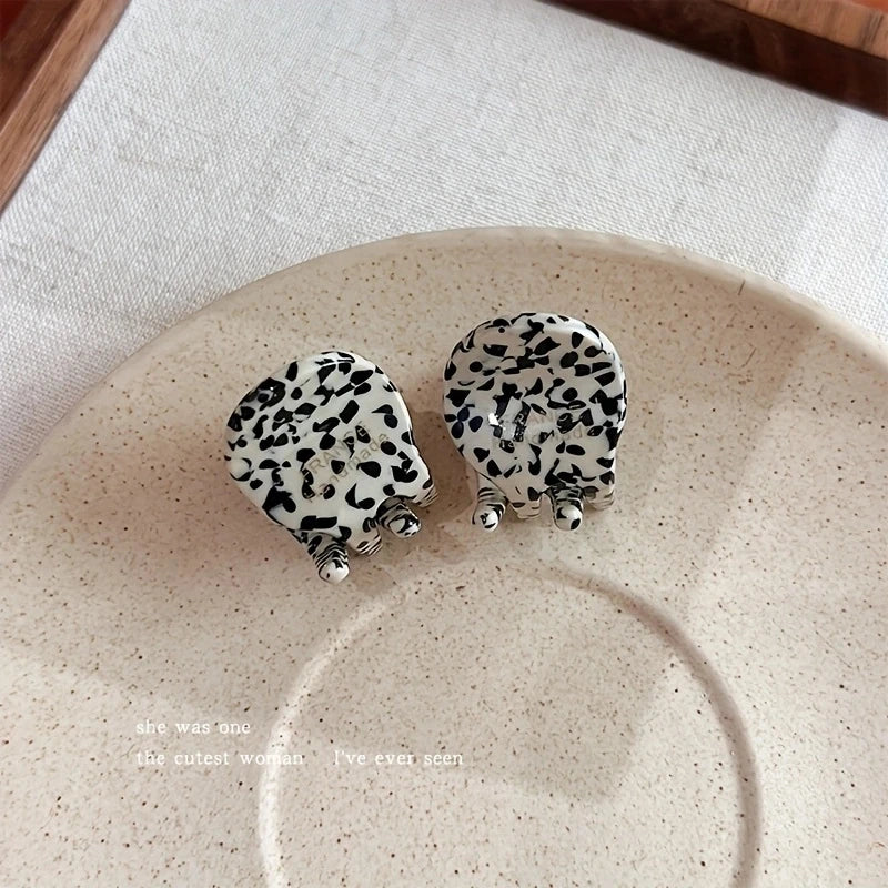 Mini Acetate Hair Claw Set Small Cute Elegant Secure Grip - Smarsty