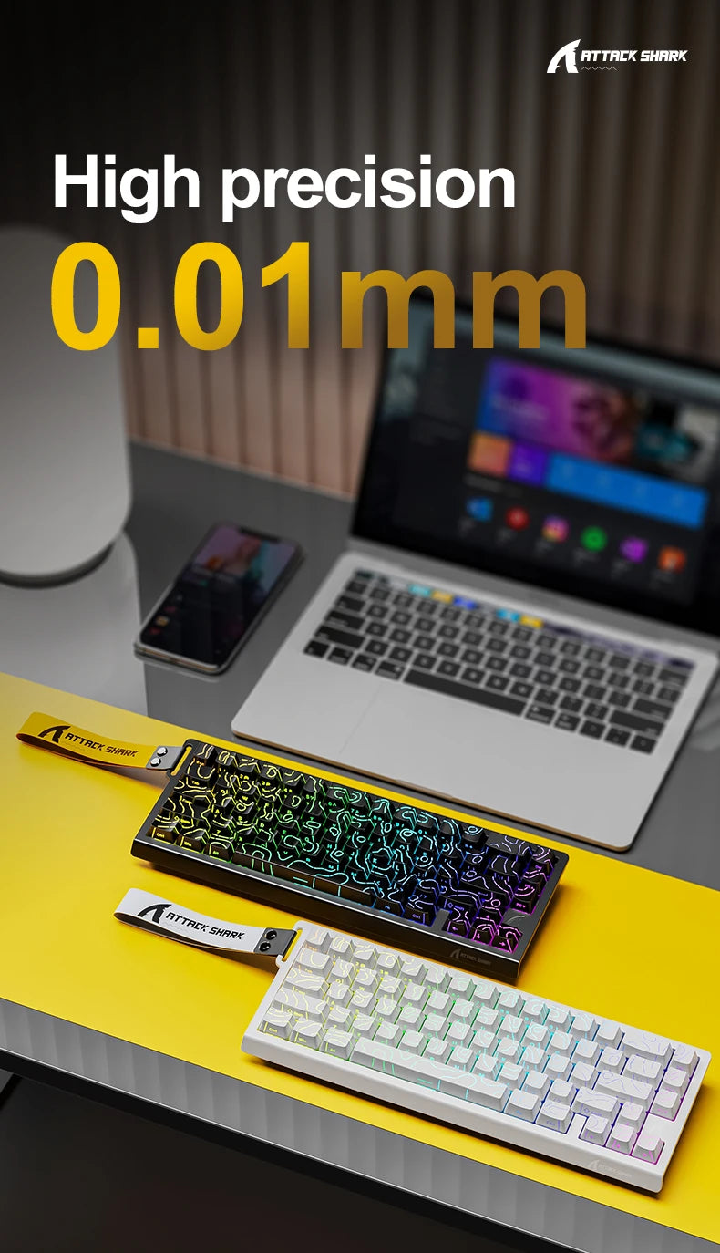 Wired Mechanical Gaming Keyboard With Rapid Trigger 8000Hz