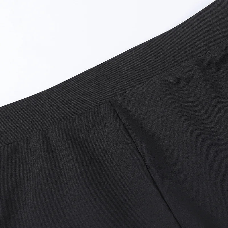 European and American Spring/Summer Round Neck Long Short sleeved 3/4 Shorts Two piece Women's Fashion Sports Versatile Set - Smarsty