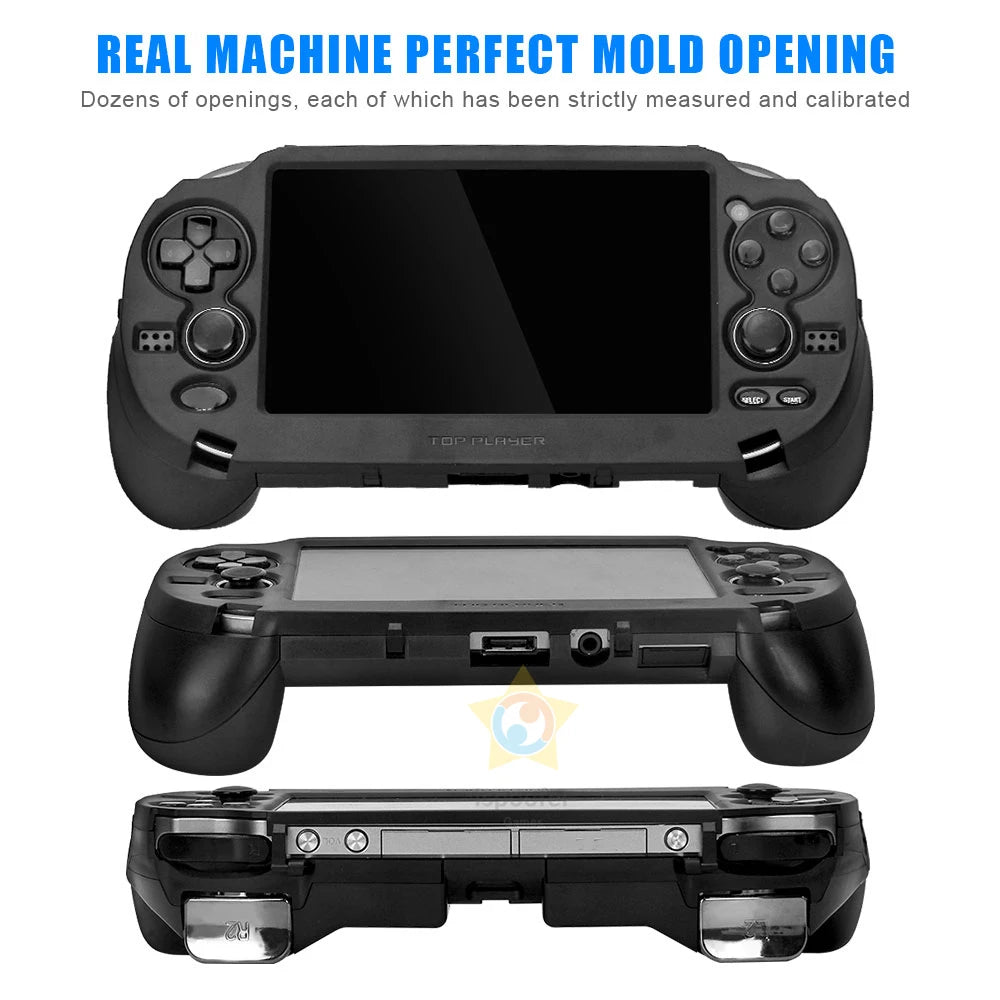 Black Hand Grip Case with L2 R2 Triggers for PS Vita - Smarsty