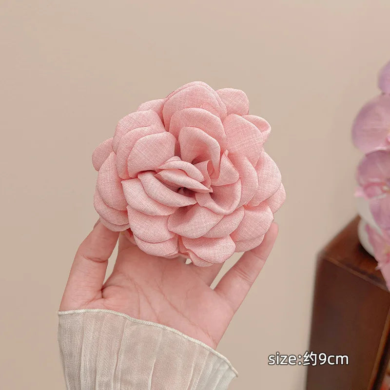 Elegant Rose Hair Clip For Women Secure Back Hair Style - Smarsty
