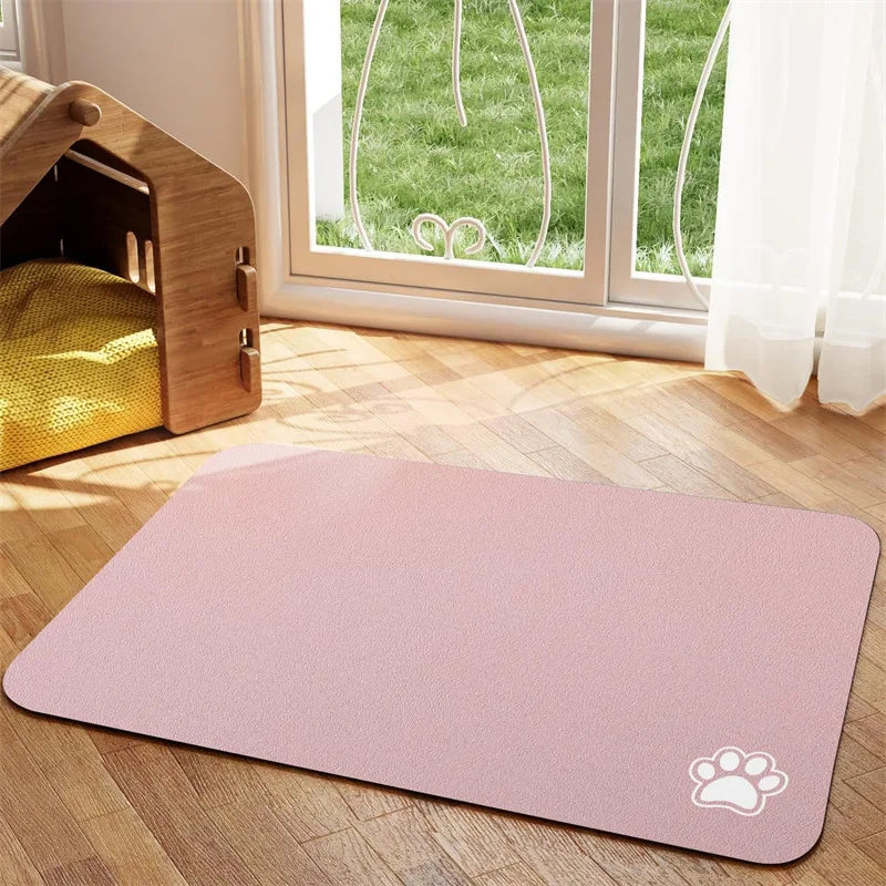 Absorbent Pet Feeding Mat for Easy Clean Up - Smarsty