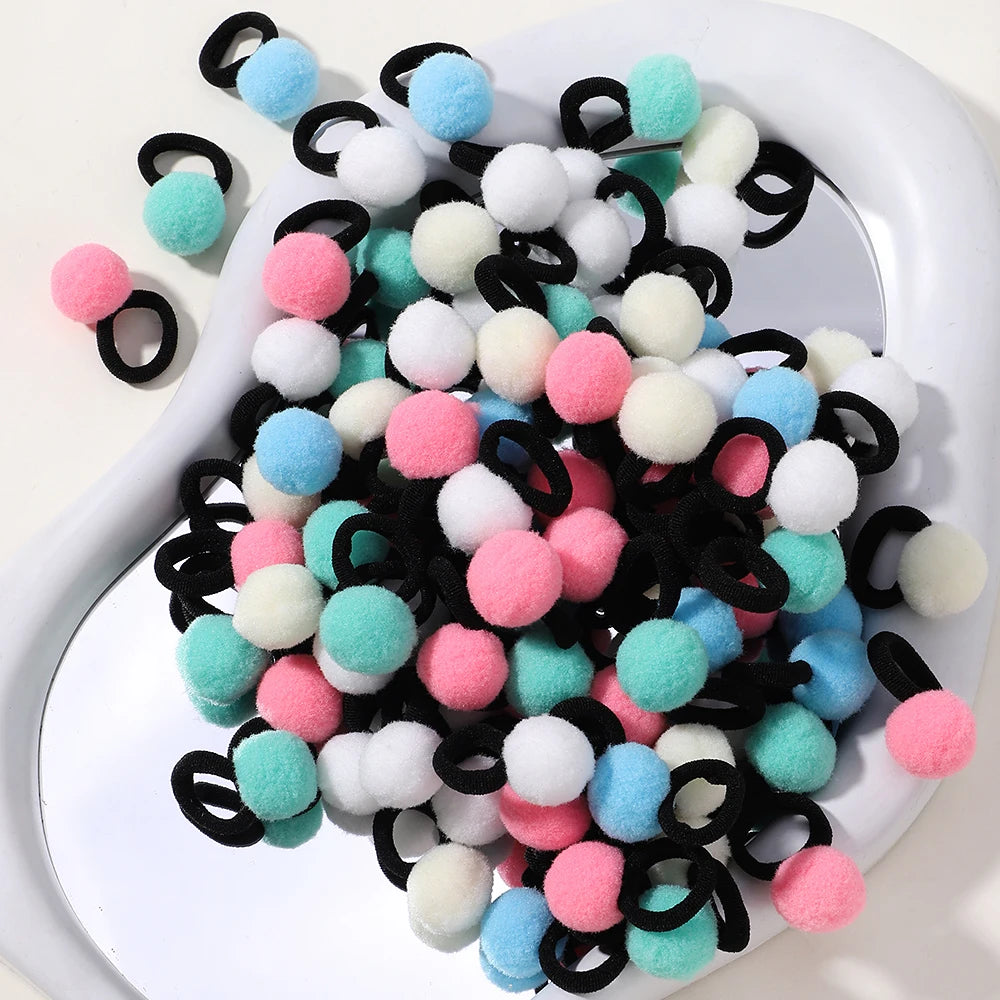 Kids Plush Hair Bands 20 Pack Soft Scrunchies For Children - Smarsty