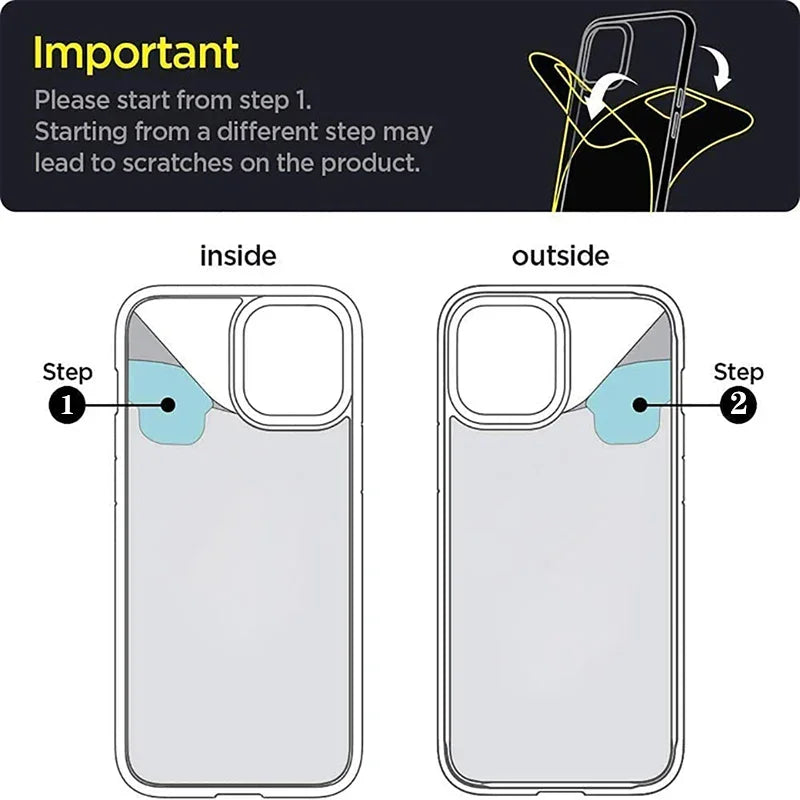 Smarsty Hybrid Shockproof Galaxy Clear Case With Anti Scratch Shield -