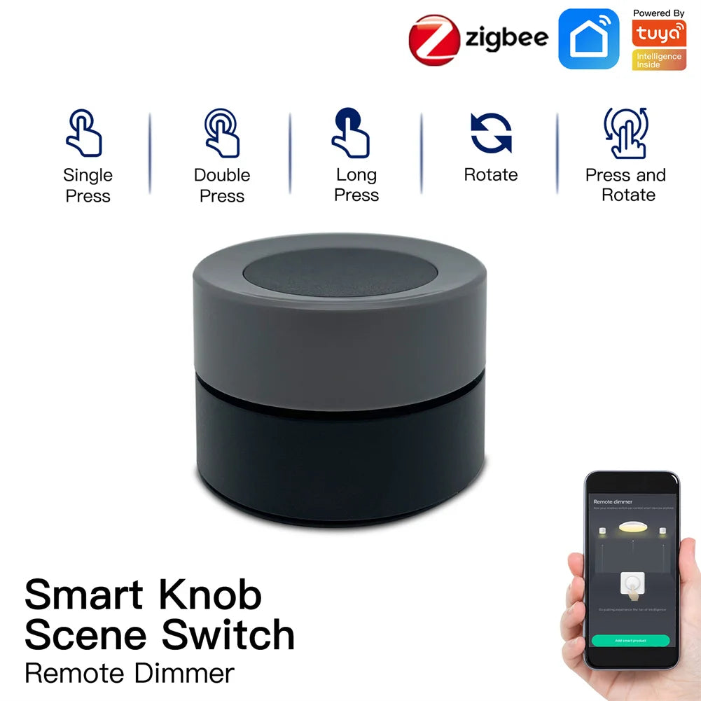 MOES ZigBee Smart Knob Switch Wireless Scene Controller - Smarsty