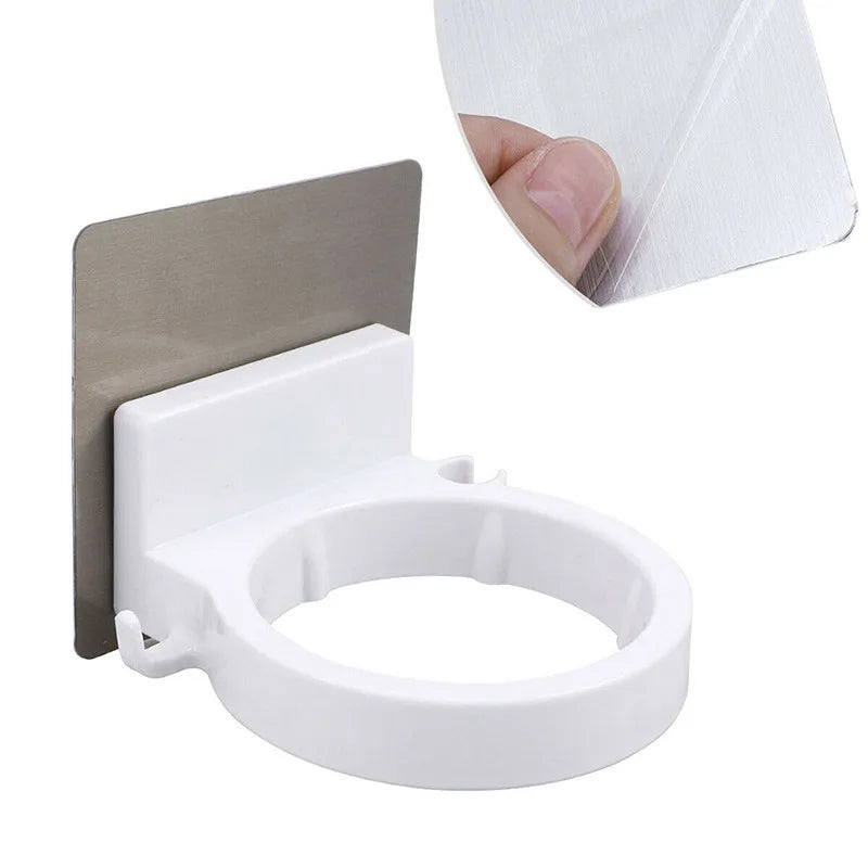 Wall Mounted Hair Dryer Holder Stainless Steel Organizer - Smarsty