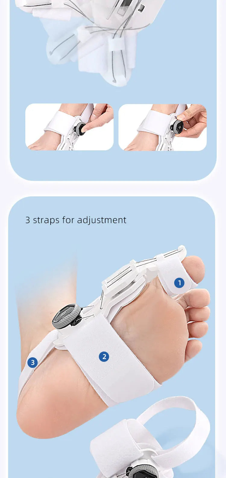 Bunion Corrector Adjustable Rotatable Toe Separator - Smarsty