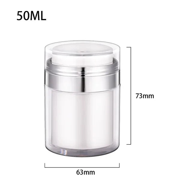 Airless Pump Jar for Makeup Lotion Refillable Container - Smarsty