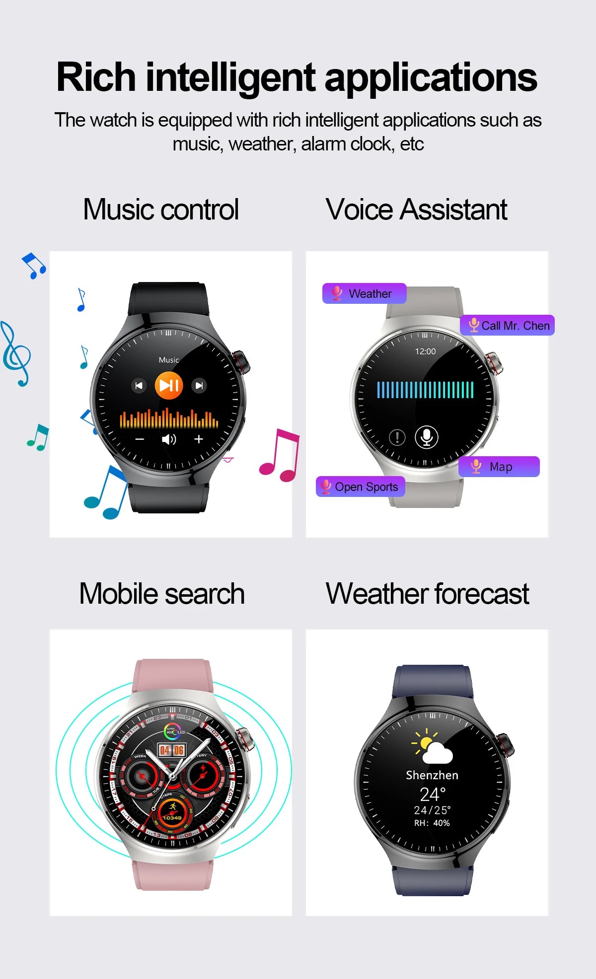 2025 Smart Health Watch with Blood Oxygen and ECG - Smarsty