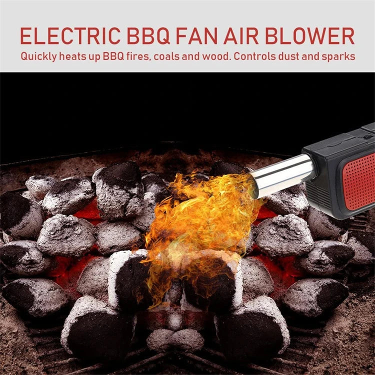 Portable Electric BBQ Fan for Effortless Charcoal Grilling - Smarsty