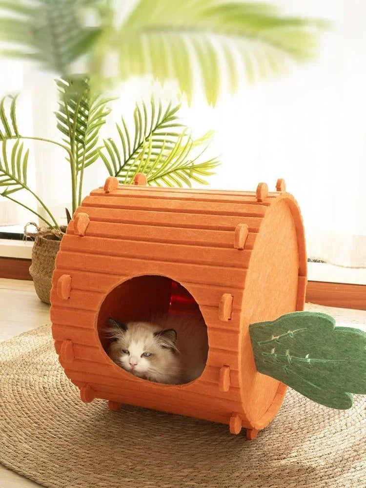 Large Space Felt Cat Nest for Comfortable Rest - Smarsty