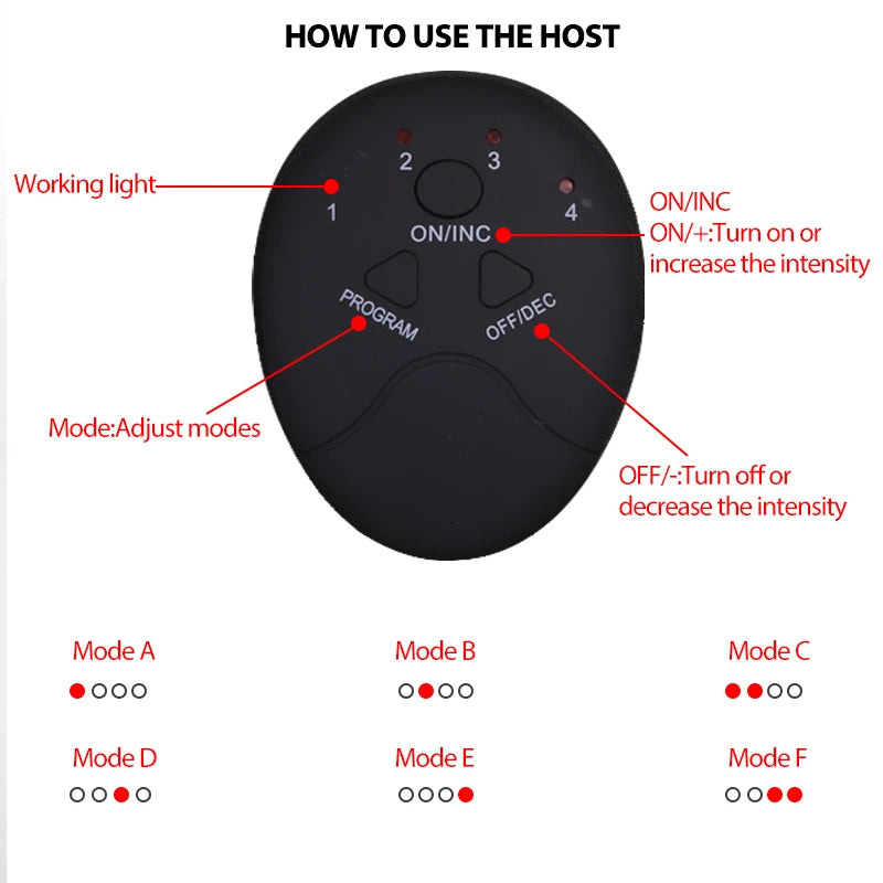 Wireless Muscle Stimulator Pads for Body Slimming - Smarsty