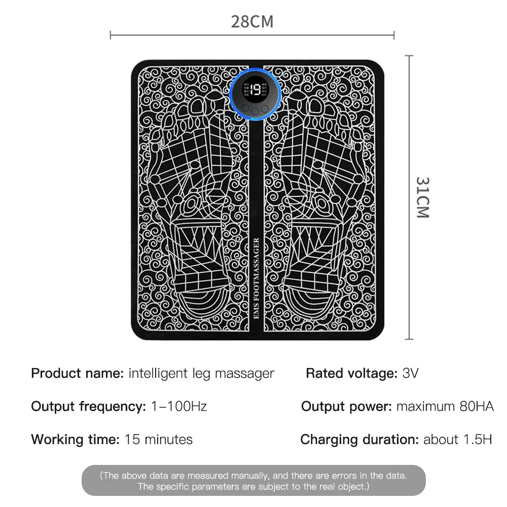 Electric Foot Massager Pad for Muscle Relaxation - Smarsty