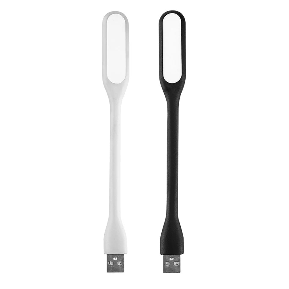 USB LED Light Book Light Flexible Portable Night Light Gooseneck USB Lamp Compatible for Power Bank Notebook Laptop
