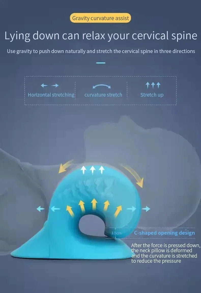 U-Shaped Cervical Massage Pad for Neck Support - Smarsty