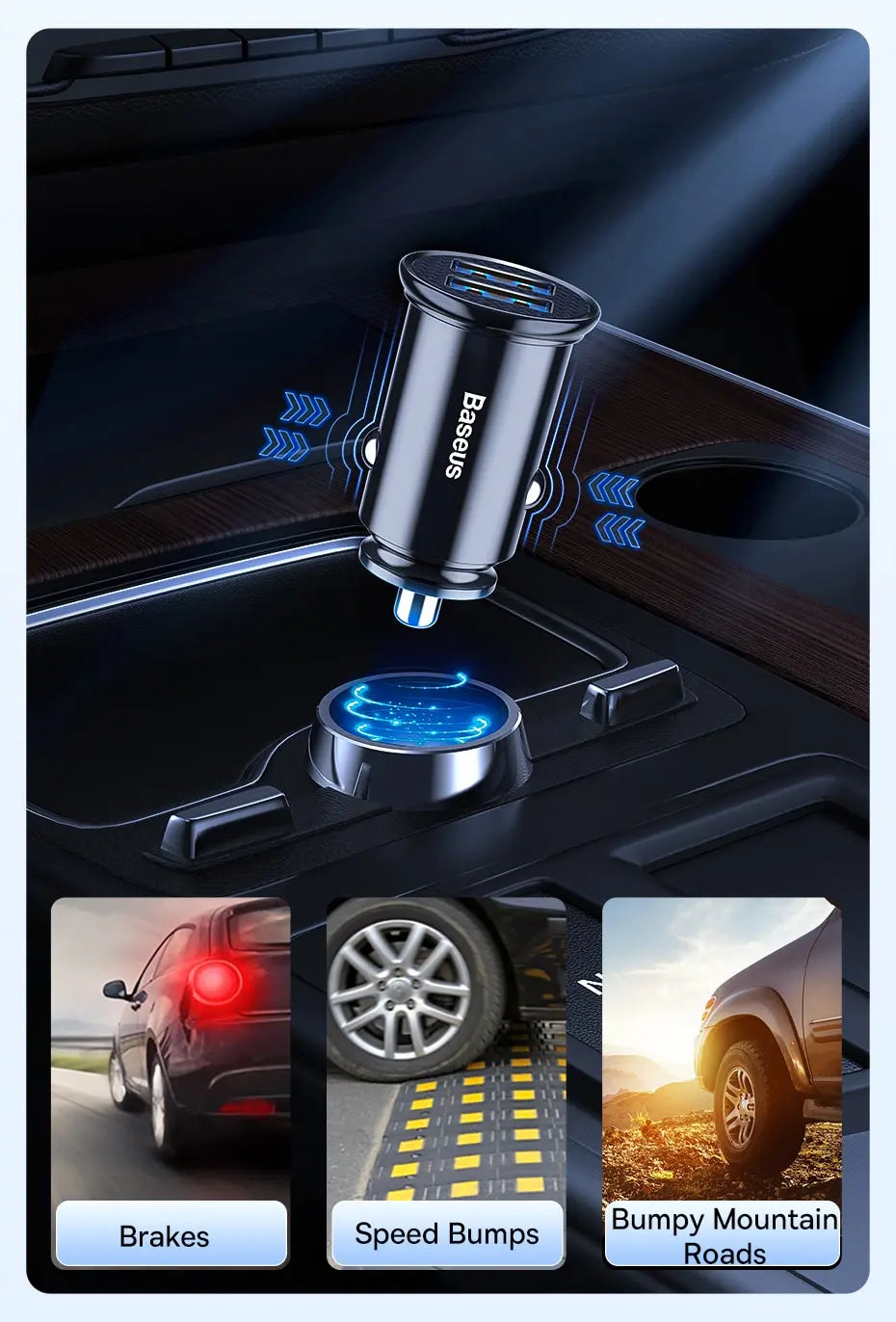 30W USB Car Charger FastCharge QC 4.0 USB PD TypeC - Smarsty