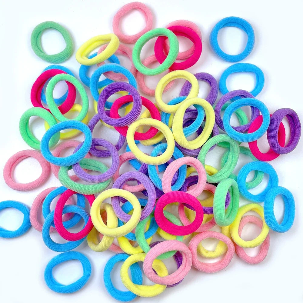 Colorful Nylon Hair Bands For Girls Elastic Gentle Hold - Smarsty