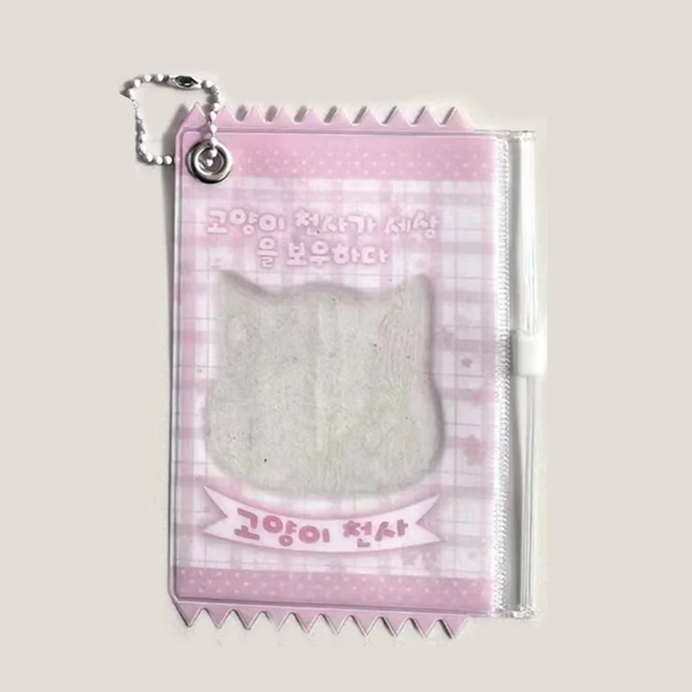 INS Transparent Candy Bag Badge Holder Korean Photocard Holder Display Bag Pendant Idol Photo Card Protective Cover Card Holder