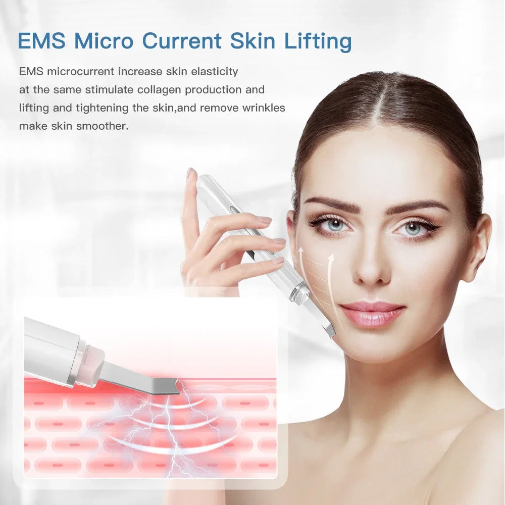 Ultrasonic Skin Scrubber for Deep Cleansing and Rejuvenation - Smarsty