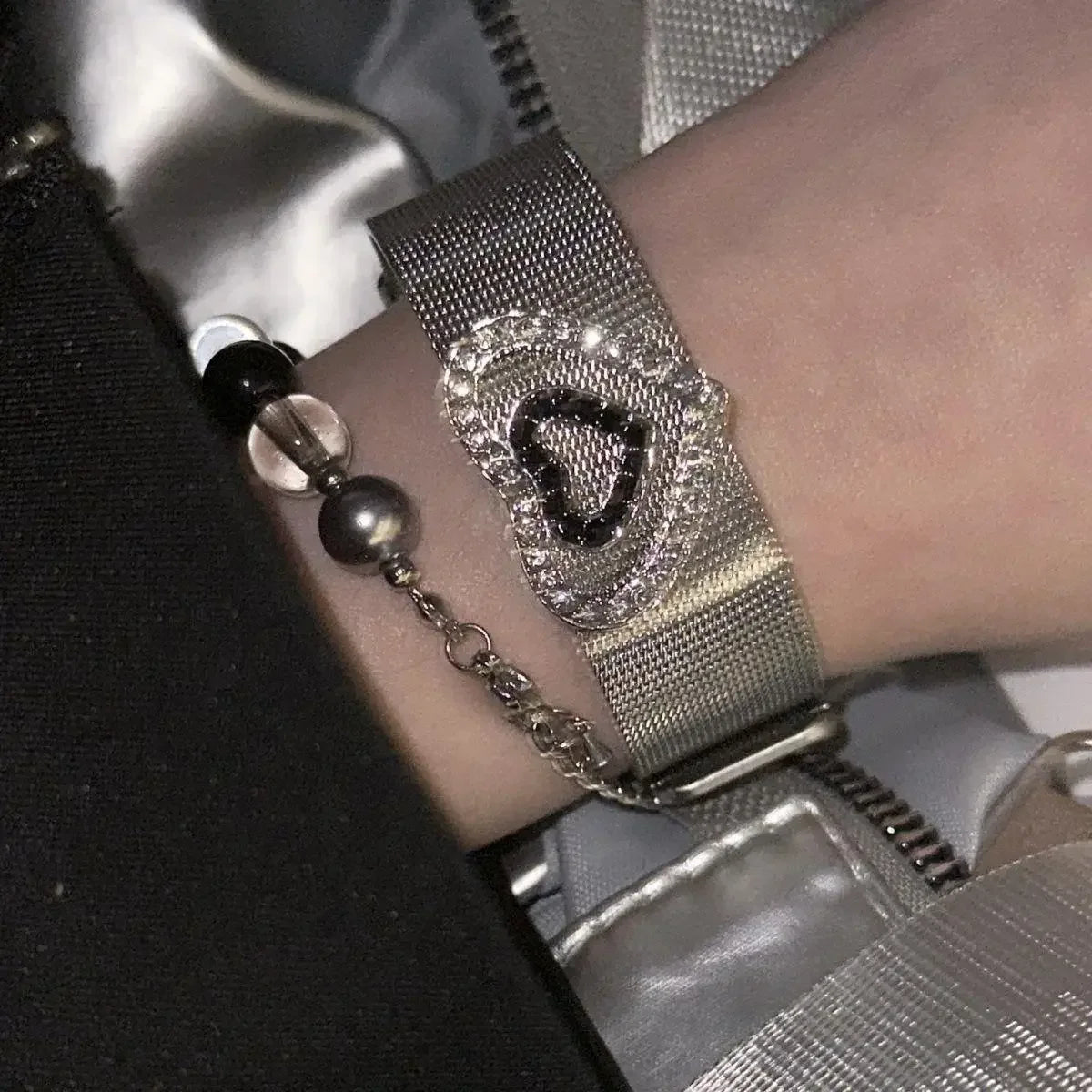 Punk Hip Hop Leather Skull Bracelet for Unisex Fashion - Smarsty