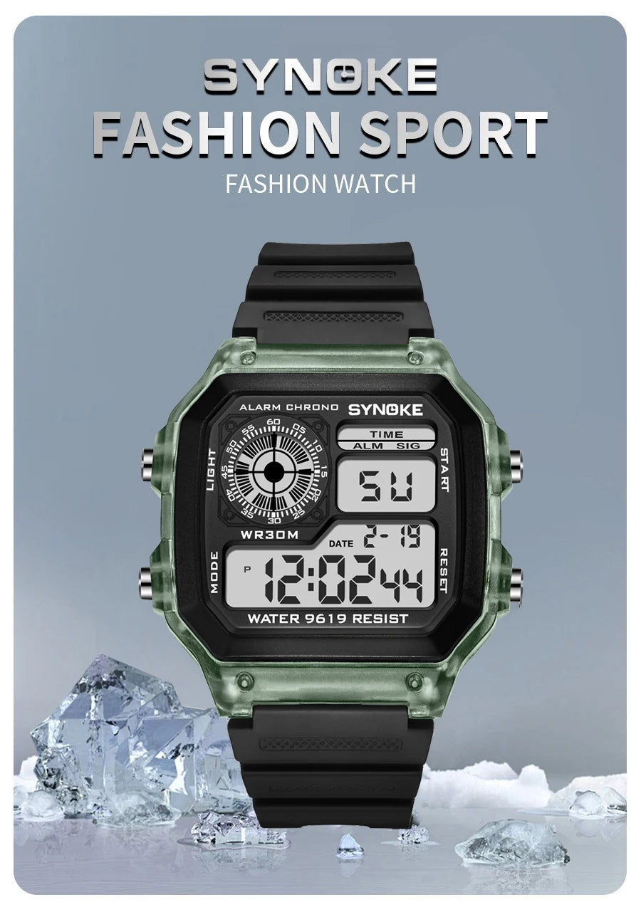 Waterproof Luminous Digital Sports Watch for Men and Women - Smarsty