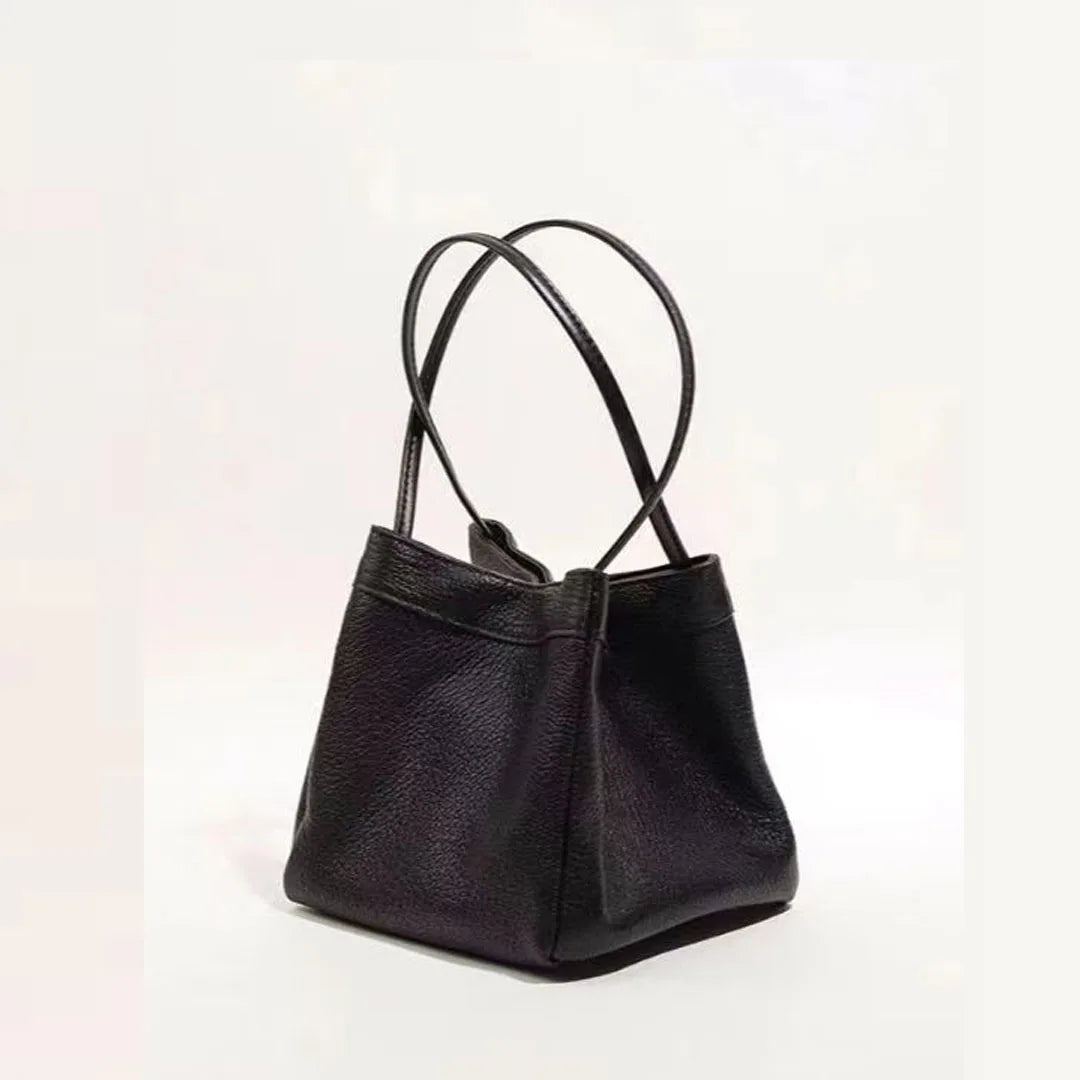 Bucket Bag For Women Silvery Pu Lunch Box Versatile Chic - Smarsty