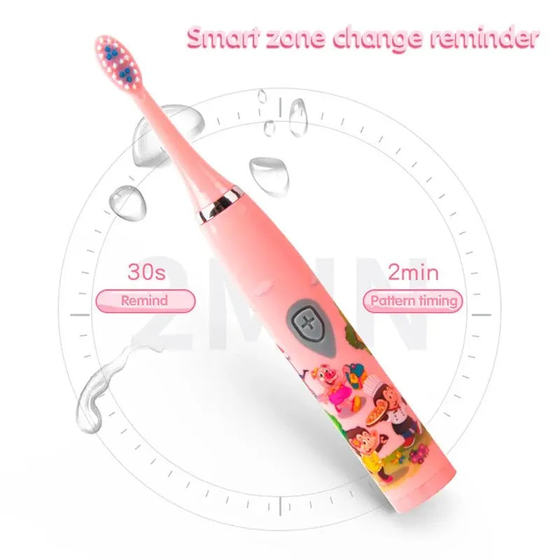 Colorful Cartoon Sonic Electric Toothbrush for Kids - Smarsty