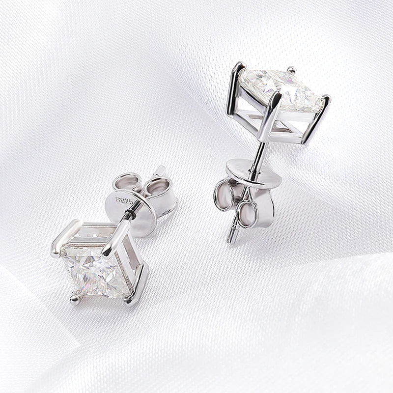 Moissanite Stud Earrings 0.4-5CT VVS Sterling Silver - Smarsty