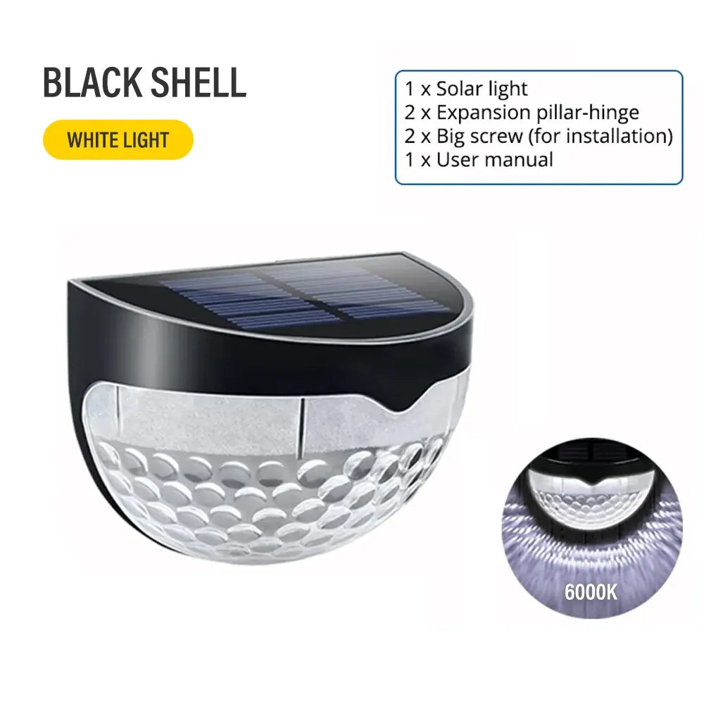 LED Solar Waterproof Fence Lights for Garden Pathway - Smarsty
