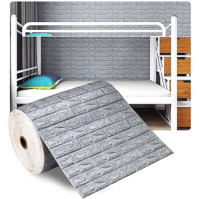 3D Foam Brick Wall Panels Self Adhesive Waterproof Decor - Smarsty