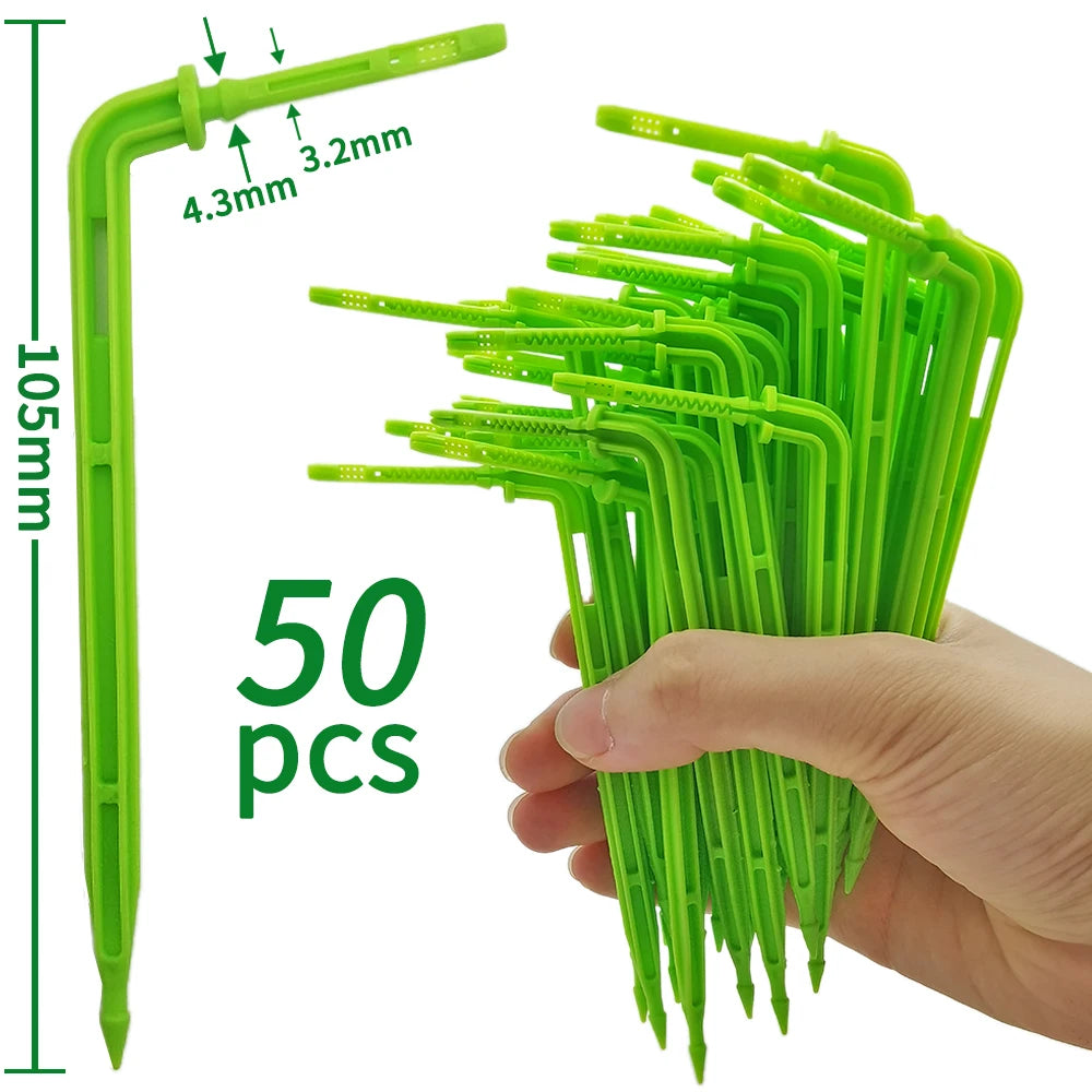 Oasis 50PCS Plastic Barbed Tee Connectors for Drip Irrigation - Smarsty