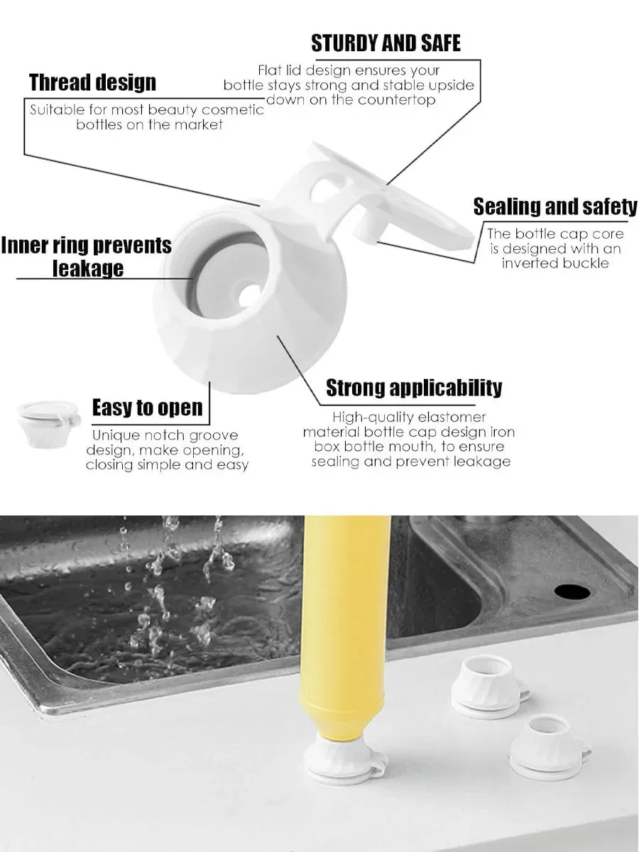 Inverted Bottle Caps for Smooth Liquid Discharge - Smarsty