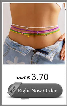 PuRui Sexy Crystal Glass Belly Chain for Women - Smarsty
