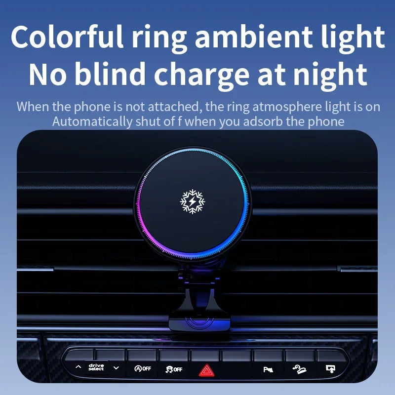 Ice Cooling Magnetic Wireless Car Charger Stand For iPhone - Smarsty