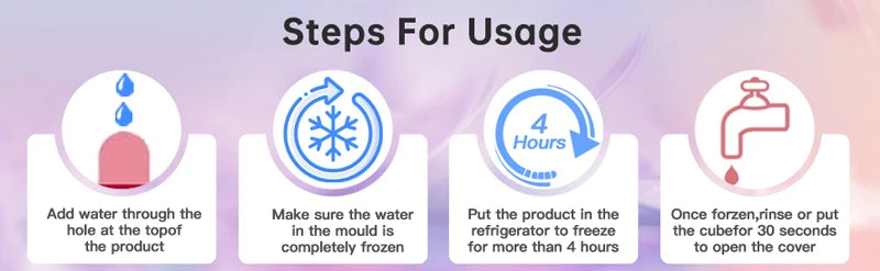 Silicone Ice Face Roller for Pore Reduction and Eye Puffiness - Smarsty