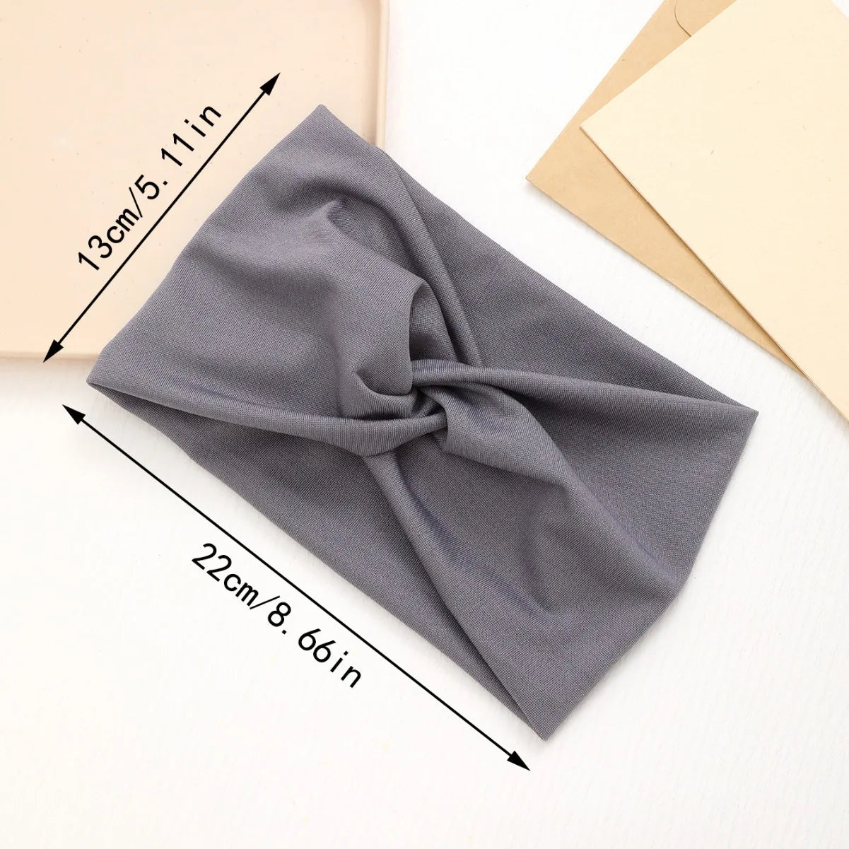 Women Wide Yoga Headband Sweat Absorbing Non Slip Elastic - Smarsty