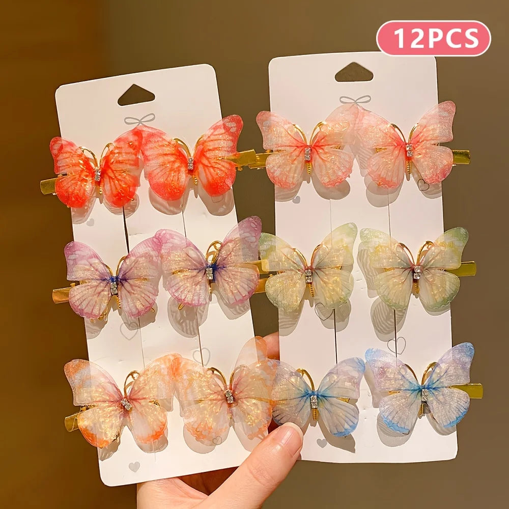 Cute Butterfly Hairpins for Girls with No-Hurt Design - Smarsty