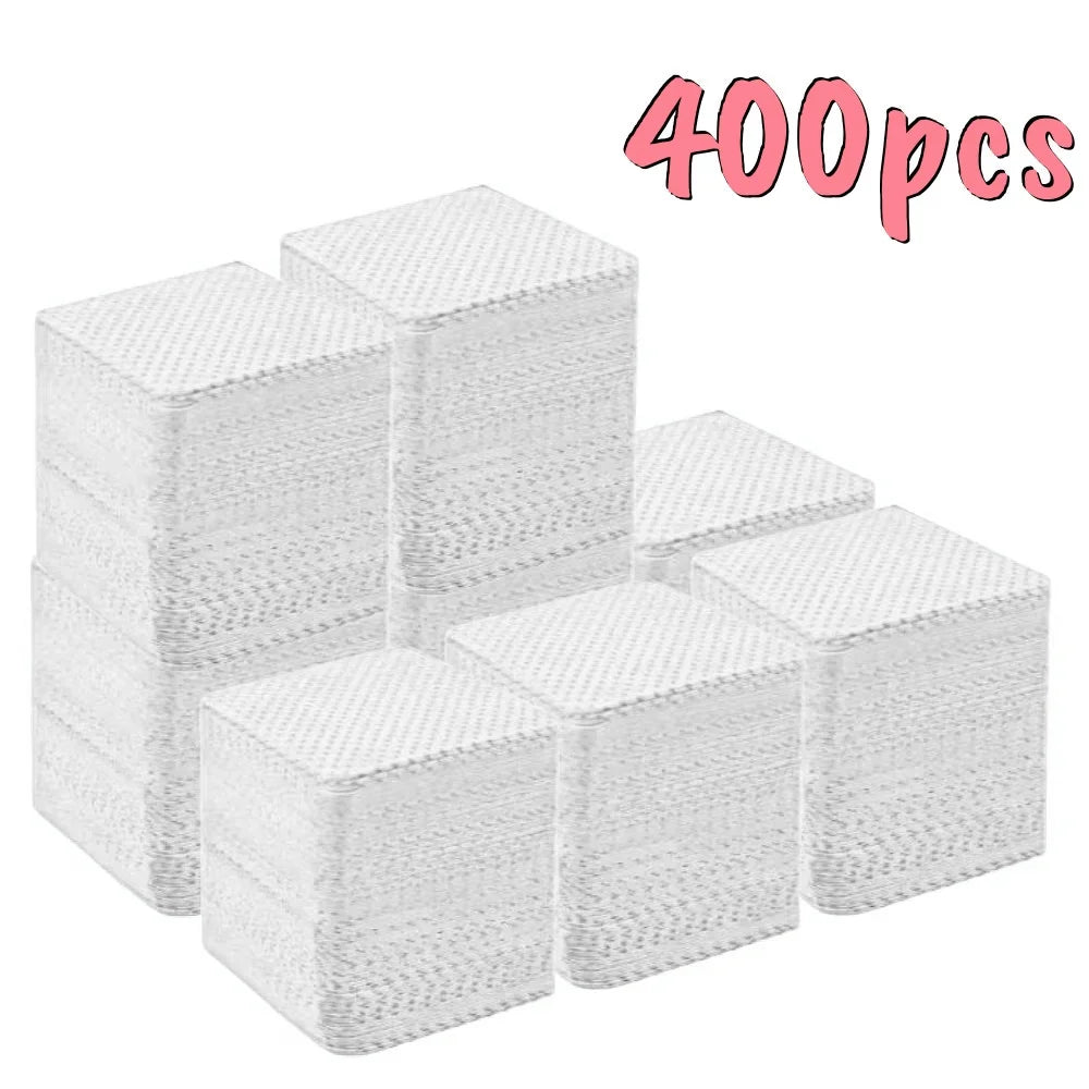 20/600pcs Lint-Free Nail Wipes Gel Cleansing Tissues Aluminum-Free Nail Polish Remover Pads for NaiArt Beauty Cleaning Care Tool - Smarsty