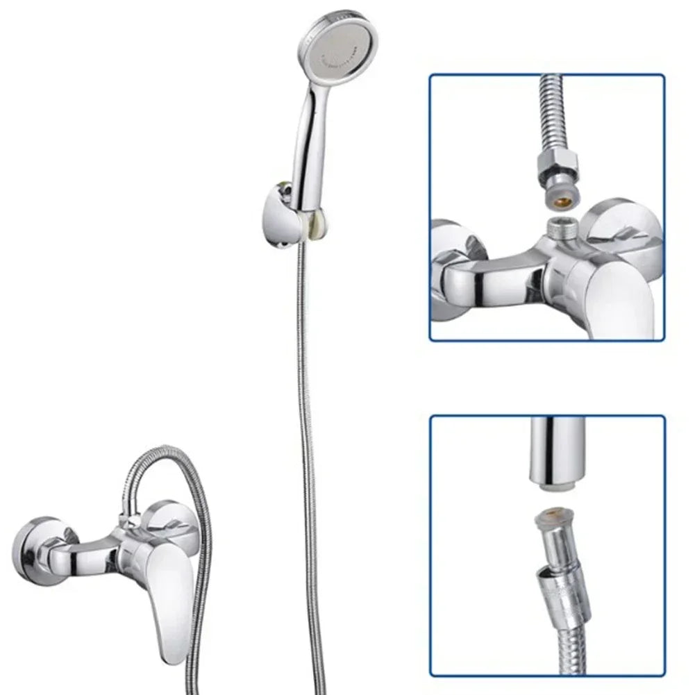 Stainless Steel Shower Hose Extension Tube 2M Durable Water Supply - Smarsty