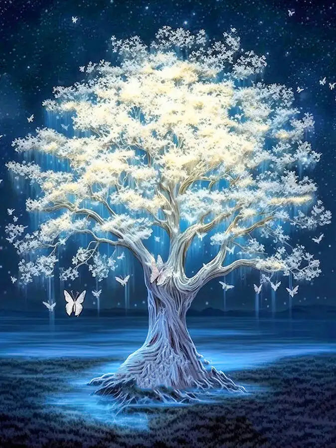 Handmade Diamond Painting Tree Landscape Home Decor - Smarsty