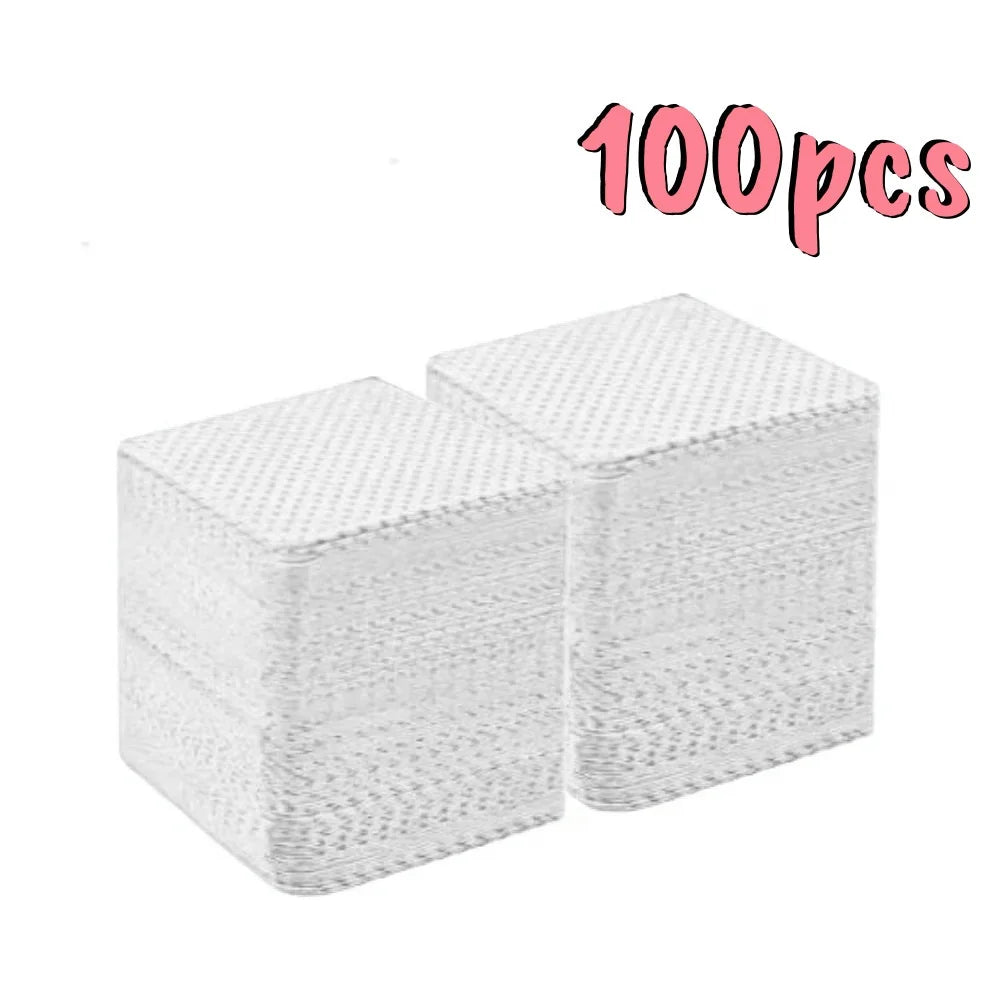 20/600pcs Lint-Free Nail Wipes Gel Cleansing Tissues Aluminum-Free Nail Polish Remover Pads for NaiArt Beauty Cleaning Care Tool - Smarsty