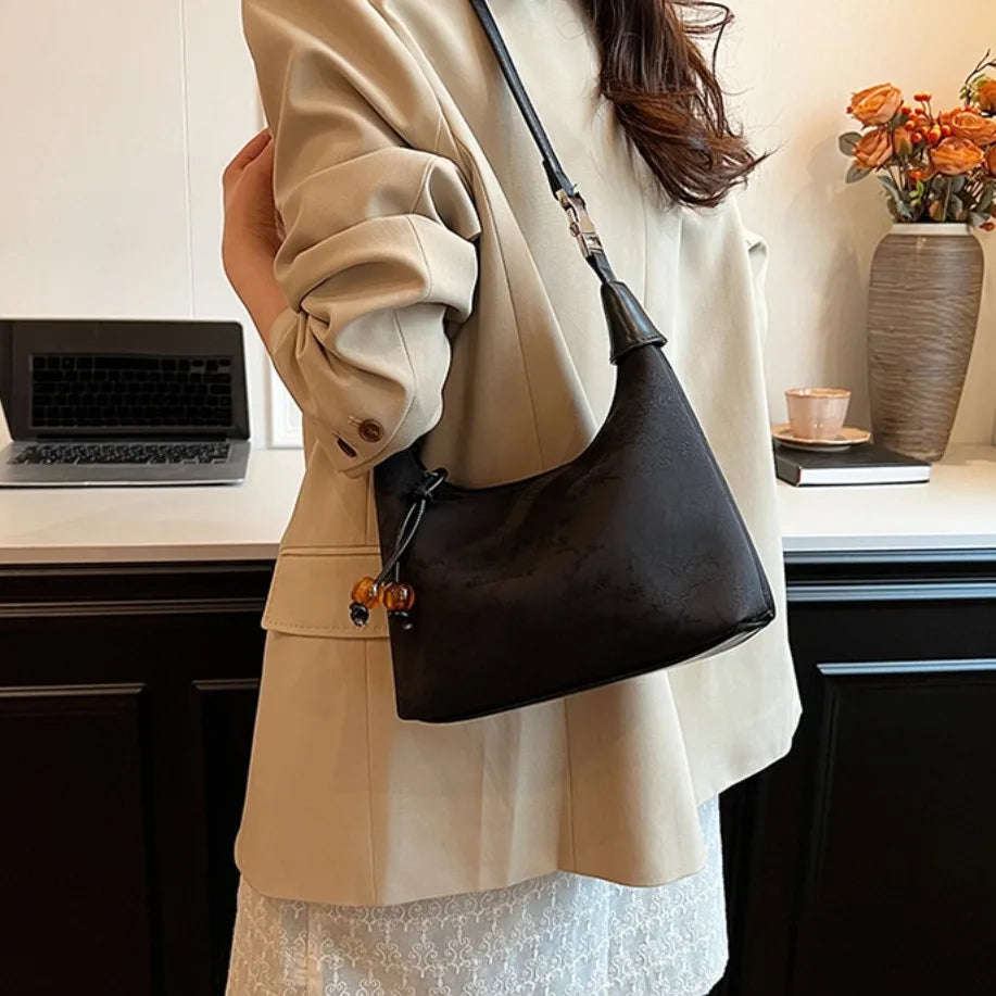 Embroidered Chinese Style Canvas Handbag With Zipper - Smarsty
