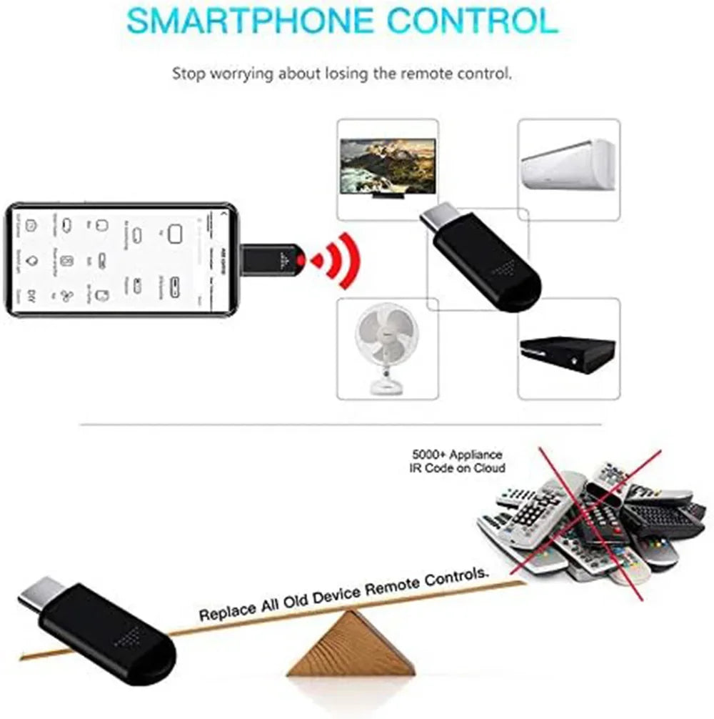 Type C Smartphone Infrared Remote Control Adapter - Smarsty