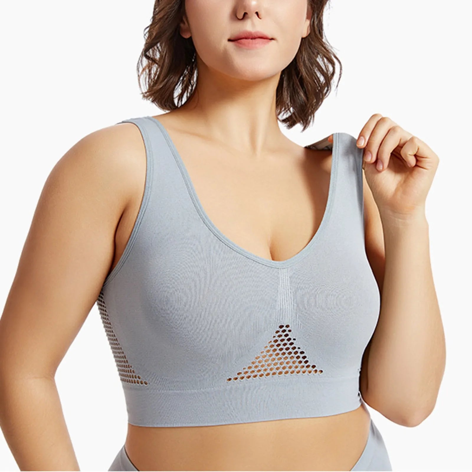 Beautiful Back Sports Bra Shockproof Running Fitness Anti-sagging Upper Collection Soft Support High-strength Women's Yoga Vest - Smarsty