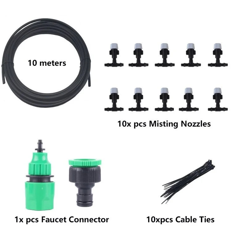 DIY Irrigation Sprayer System with 10 Misting Nozzles - Smarsty